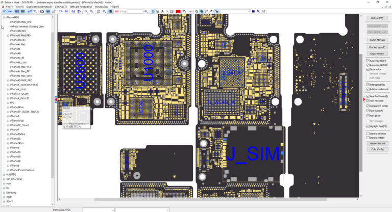 Phần mềm xem sơ đồ mạch iphone ZXW TOOL – Linh Kiện Phụ Kiện , Main Xác ...